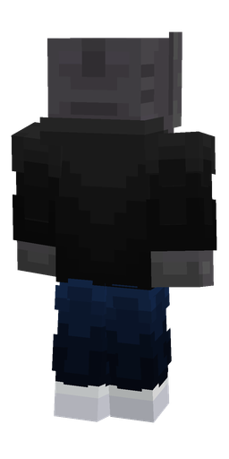 Black skin: body, back render