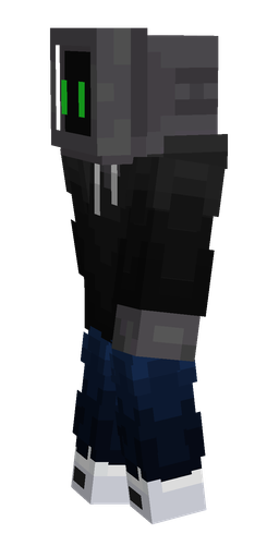 Black skin: body, left side render