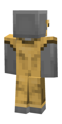 Brown skin: body, back render