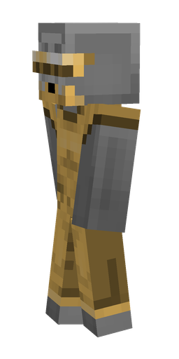 Brown skin: body, left side render