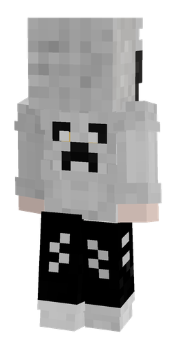 Black skin: body, back render