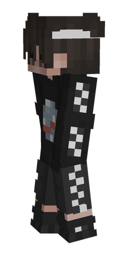 Black skin: body, left side render