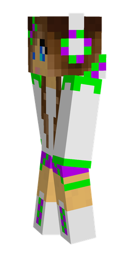 Brown skin: body, left side render