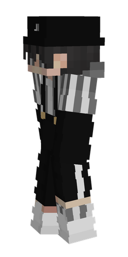 Black skin: body, left side render
