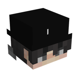 Black skin: head render