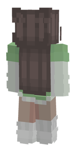 Gray skin: body, back render