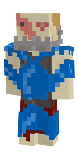 Blue skin: body, front render