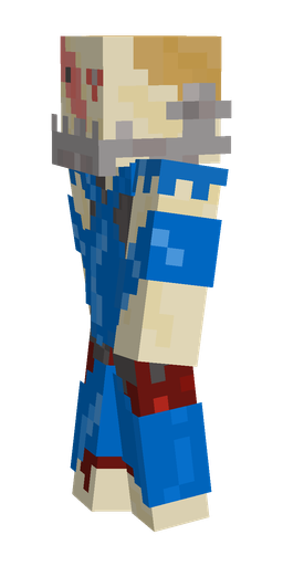 Blue skin: body, left side render