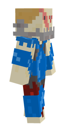 Blue skin: body, right side render