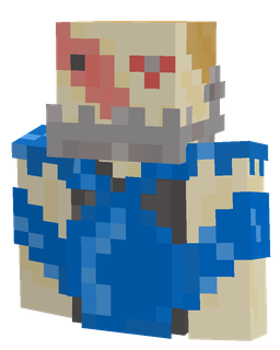 Blue skin: bust render