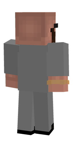 Black skin: body, back render
