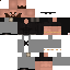 Black skin: raw texture render