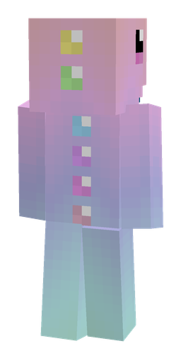 Blue skin: body, back render