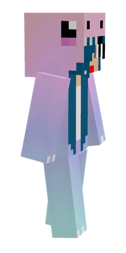 Blue skin: body, right side render