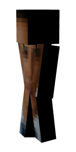 Black skin: body, left side render