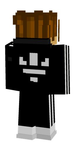 Black skin: body, back render