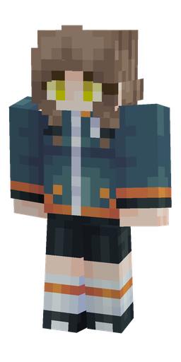 Blue skin: body, front render