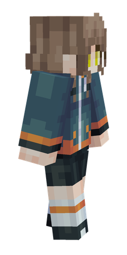 Blue skin: body, right side render
