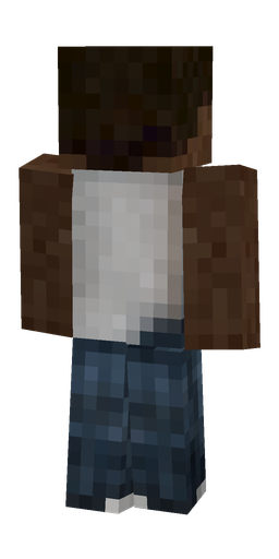 Blue skin: body, back render