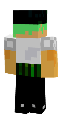 Black skin: body, back render