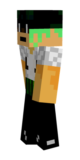 Black skin: body, left side render