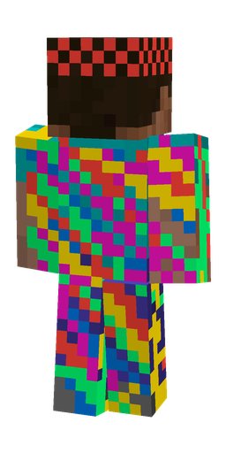 Blue skin: body, back render