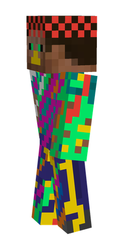 Blue skin: body, left side render