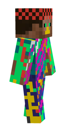 Blue skin: body, right side render