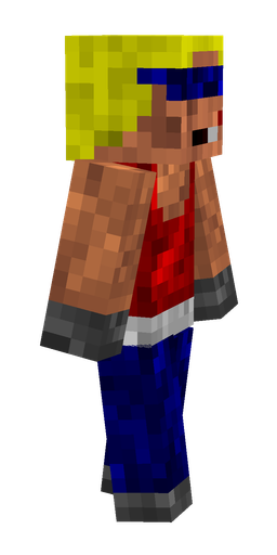 Blue skin: body, right side render