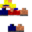 Blue skin: raw texture render