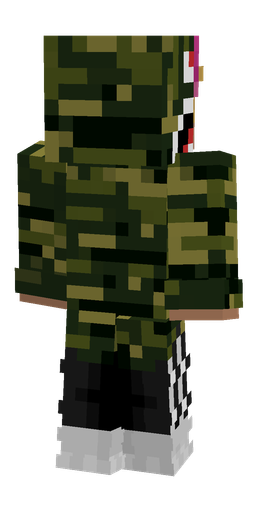 Black skin: body, back render