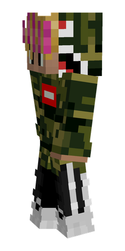 Black skin: body, left side render