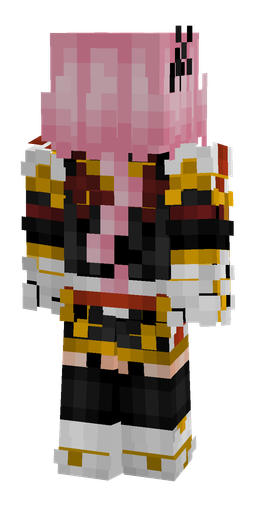 Black skin: body, back render