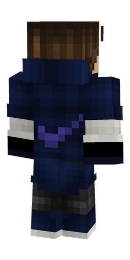 Black skin: body, back render