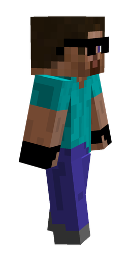 Black skin: body, right side render