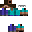 Black skin: raw texture render