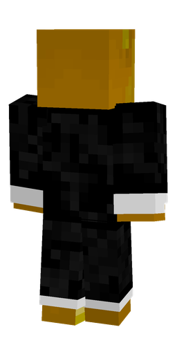 Black skin: body, back render