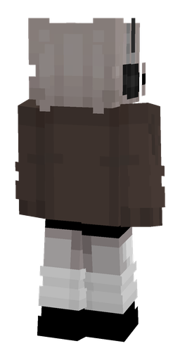 Black skin: body, back render