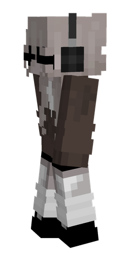 Black skin: body, left side render