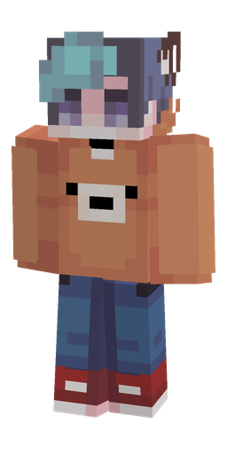 Blue skin: body, front render