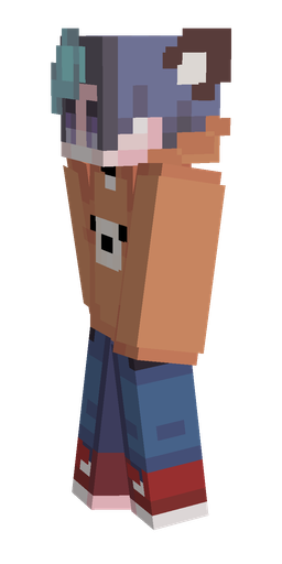 Blue skin: body, left side render