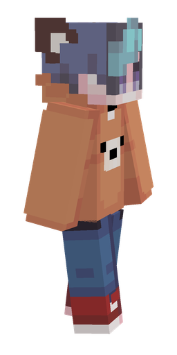 Blue skin: body, right side render