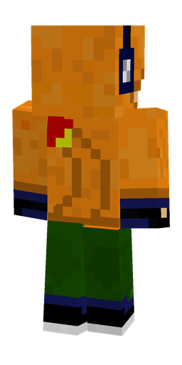 Brown skin: body, back render