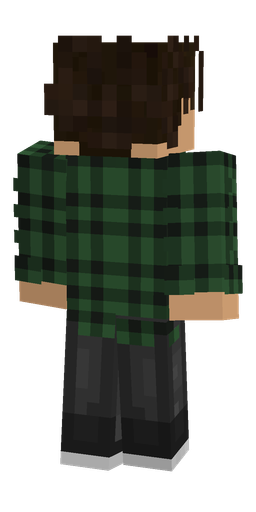 Black skin: body, back render