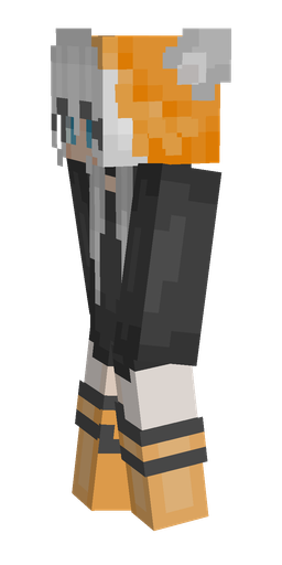 Black skin: body, left side render