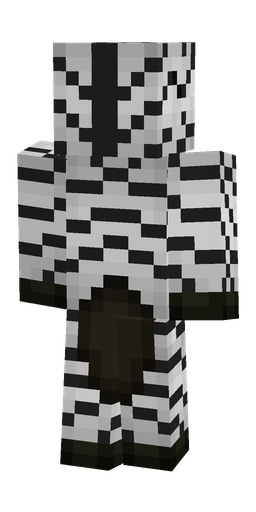Black skin: body, back render