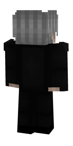 Black skin: body, back render