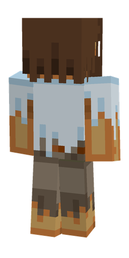 Blue skin: body, back render