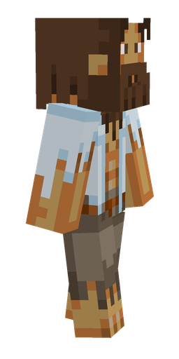 Blue skin: body, right side render