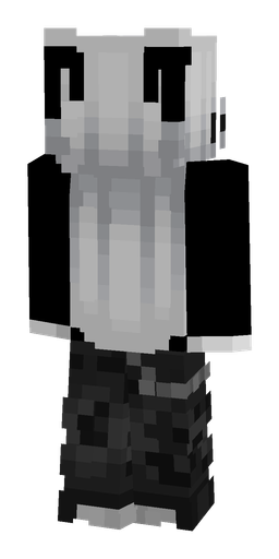 Black skin: body, back render